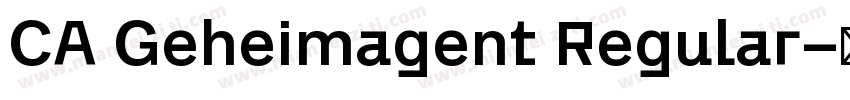 CA Geheimagent Regular字体转换